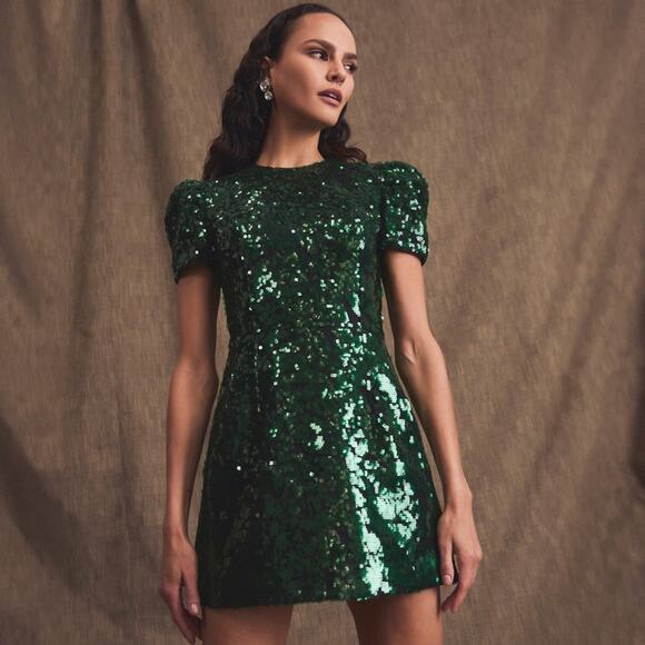 Helsi Coco Mini Dress in Emerald L - Picture 6 of 7
